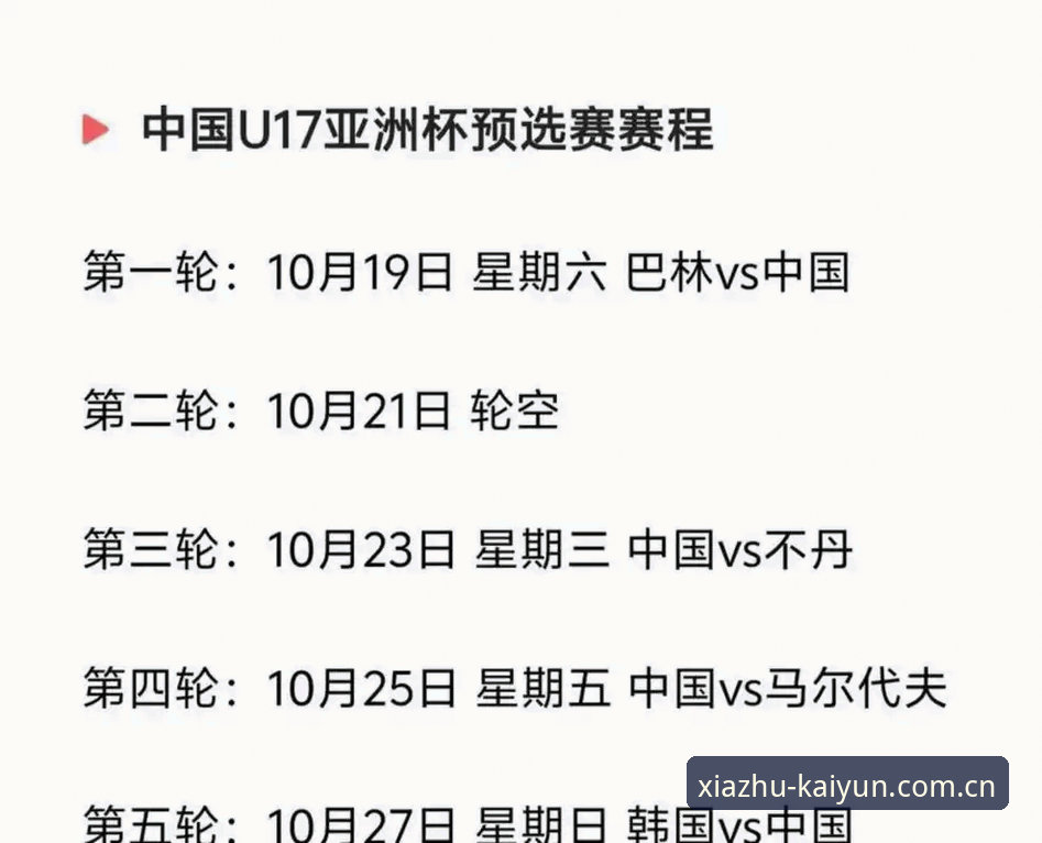 U17世界杯抽签结果揭晓，中国双线出击引关注最新动态